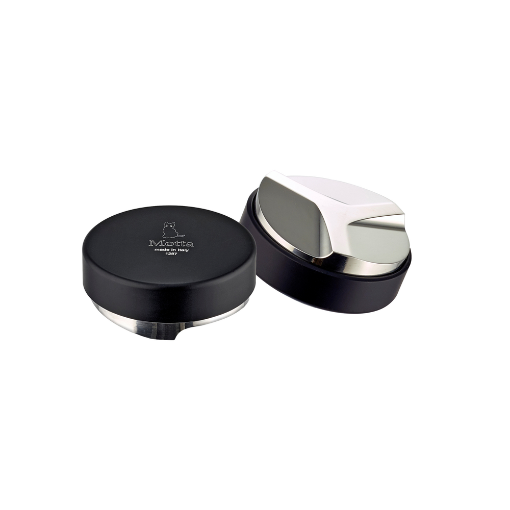 Two black and silver containers with 'Motta' branding on a white background