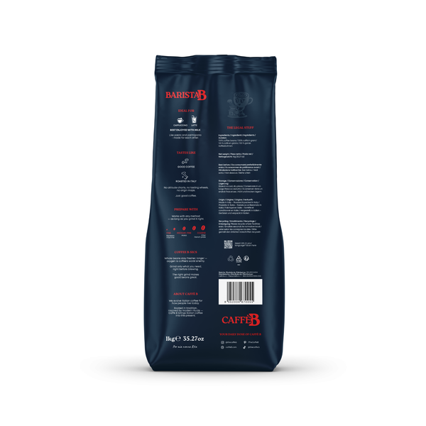 Caffe B Barista B Whole Beans 1Kg bag