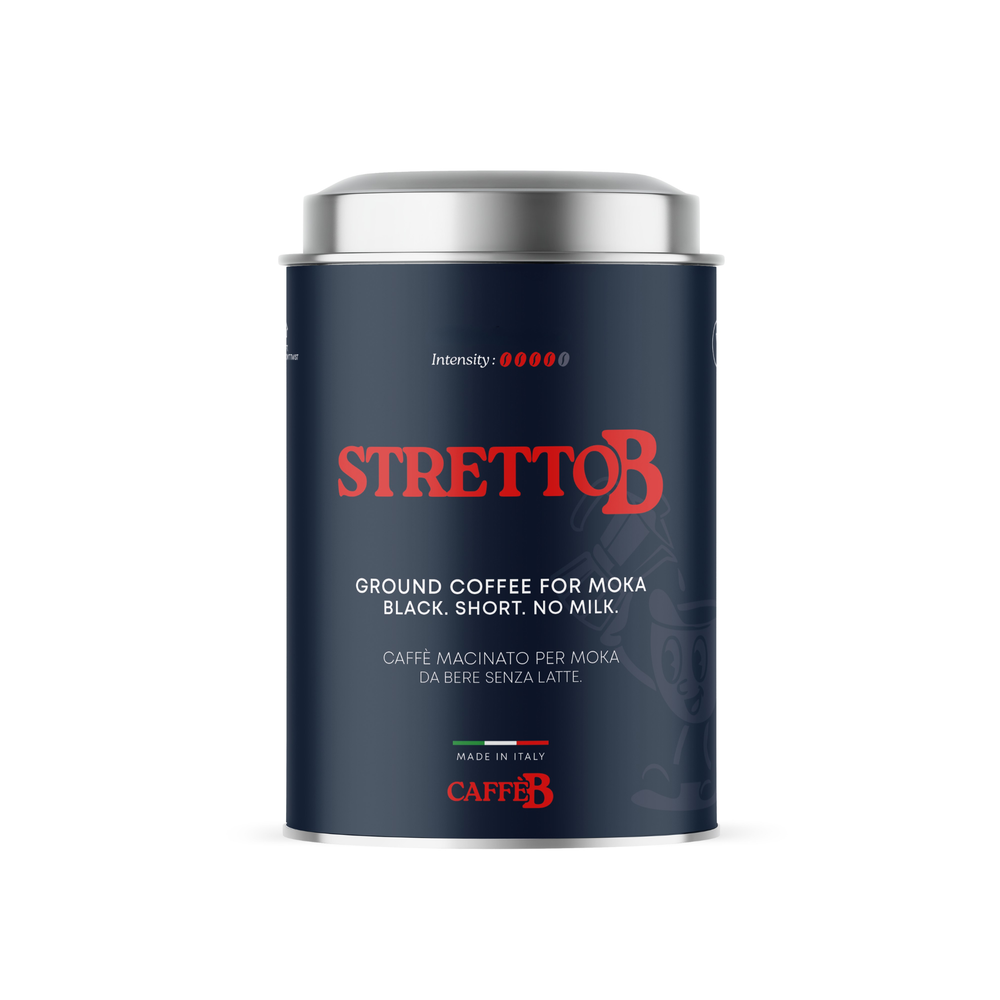 Caffe B Stretto B Ground Coffee for Moka 250g